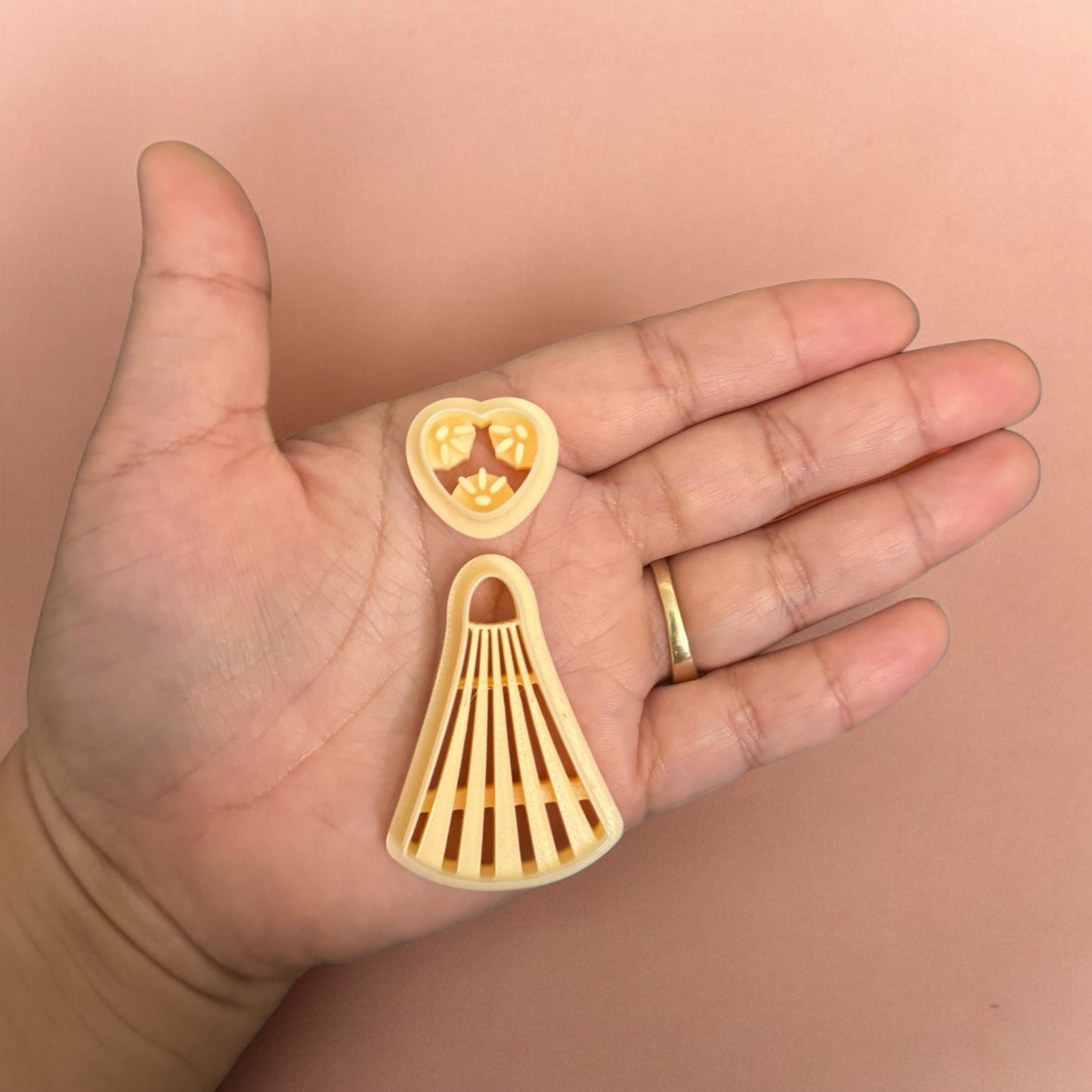 Ceramic Azulejo-Style Earring U Polymer Clay Cutter | Unique Clay Cutter