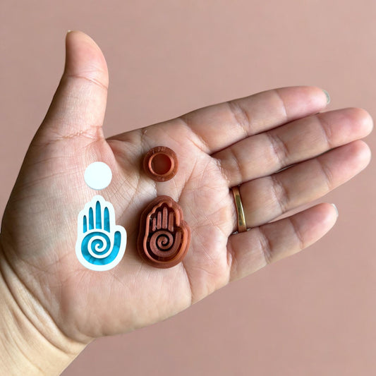 Aztec-Style Earring B Clay Cutter