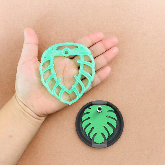 Monstera Stanley Topper, 30oz - 40oz sizes Polymer Clay cutter