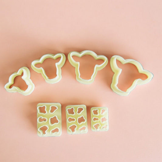 Cow cutter set  polymer clay set