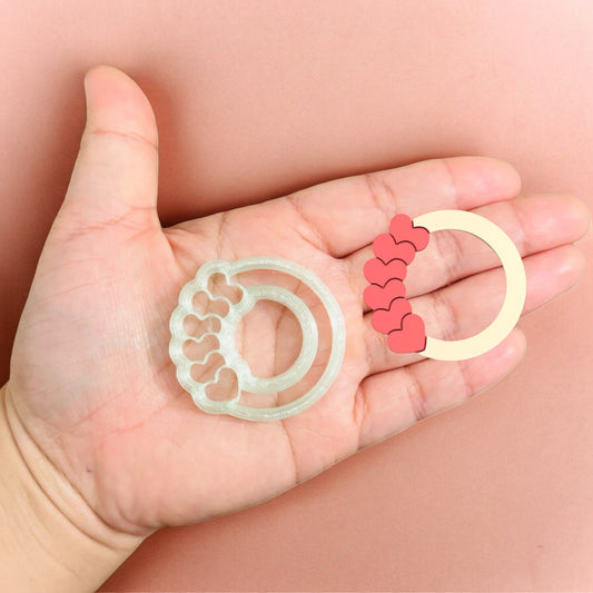 Circle Hearts B Clay Cutter | Polymer Clay Cutter