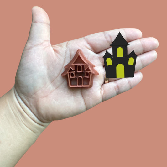 Haunted house clay cutter
