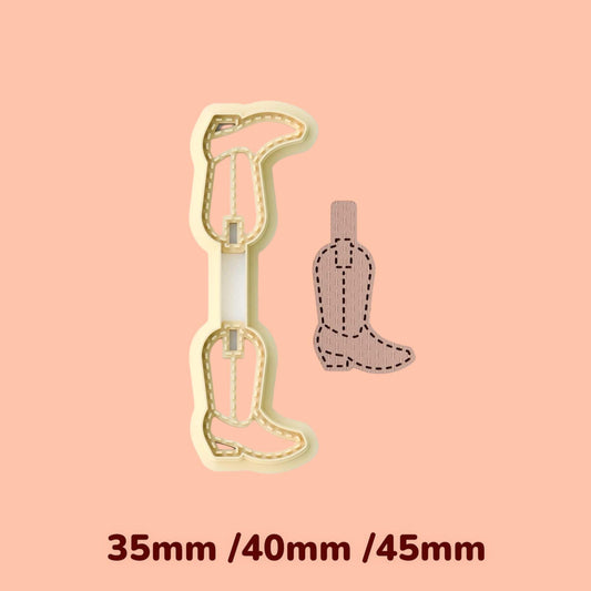 Cow boy boots Keychain clay cutter