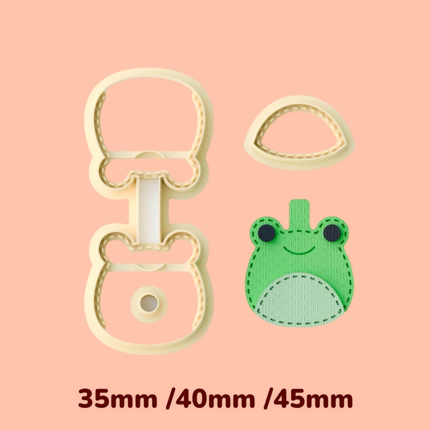 Frog  Keychain clay cutter