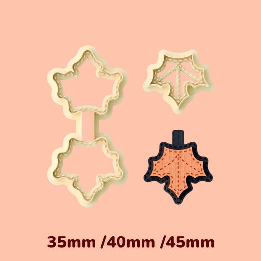 Maple leaf Keychain clay cutter