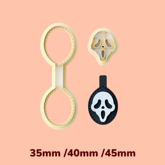 Scream  Keychain clay cutter