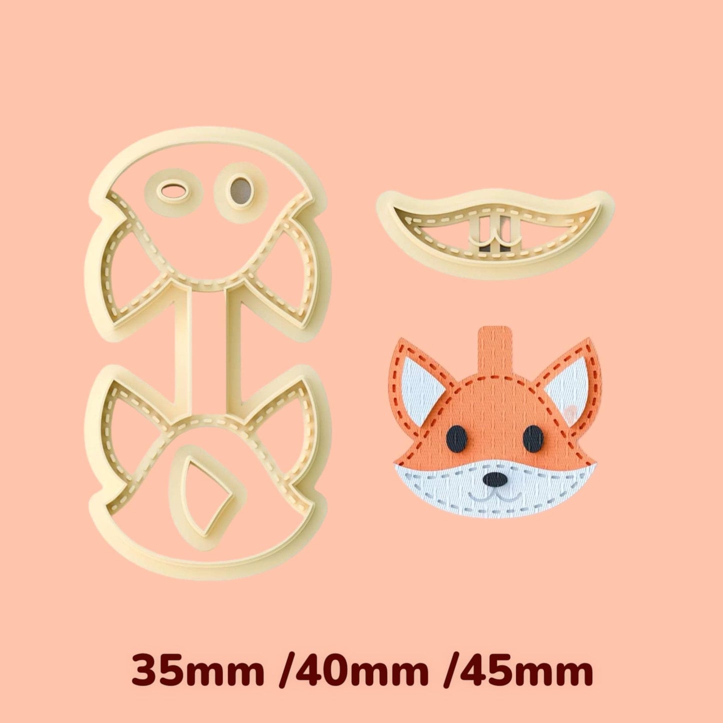 Fox Keychain clay cutter