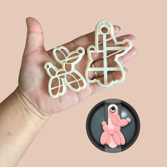 Balloon Dog Clay Cutter topper | Polymer clay cutter