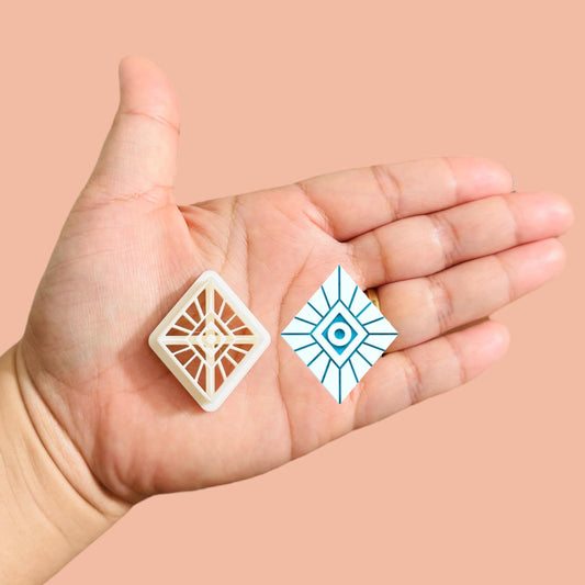 Aztec-Style Earring E Clay Cutter