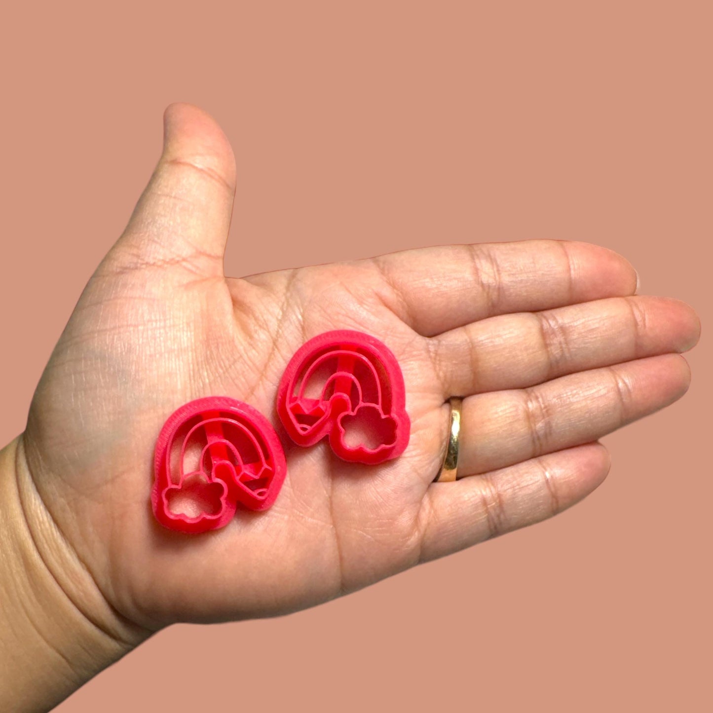 Rainbow Pencil Mirrored set  Polymer clay cutter