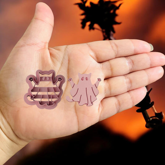 Cat Ghost Polymerclay cutter
