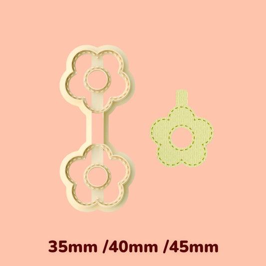 Flower B  Keychain clay cutter
