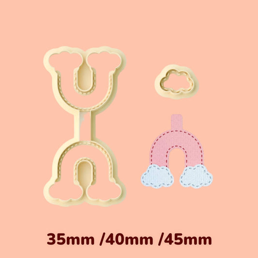 Rainbow  Keychain clay cutter