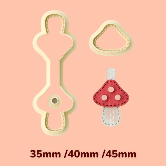 Mushroom Keychain clay cutter