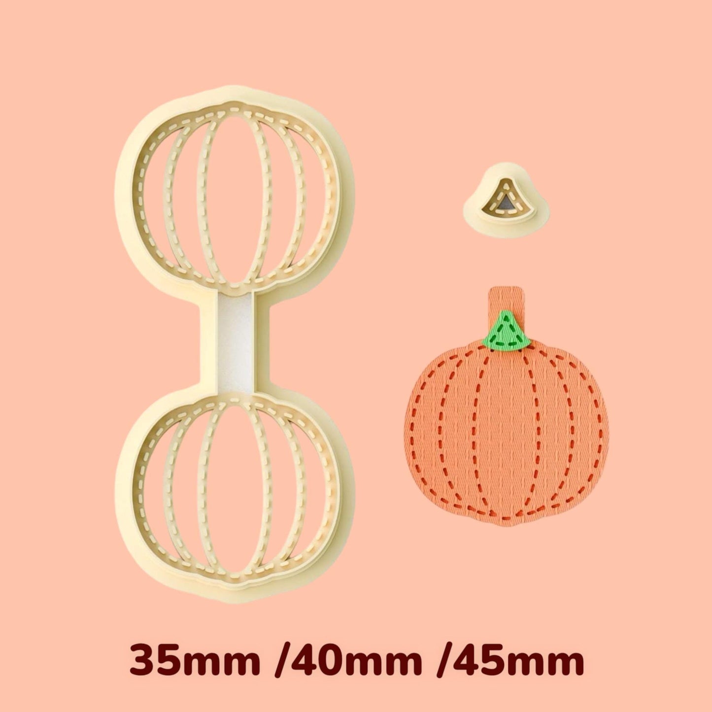 Pumpkin Keychain clay cutter