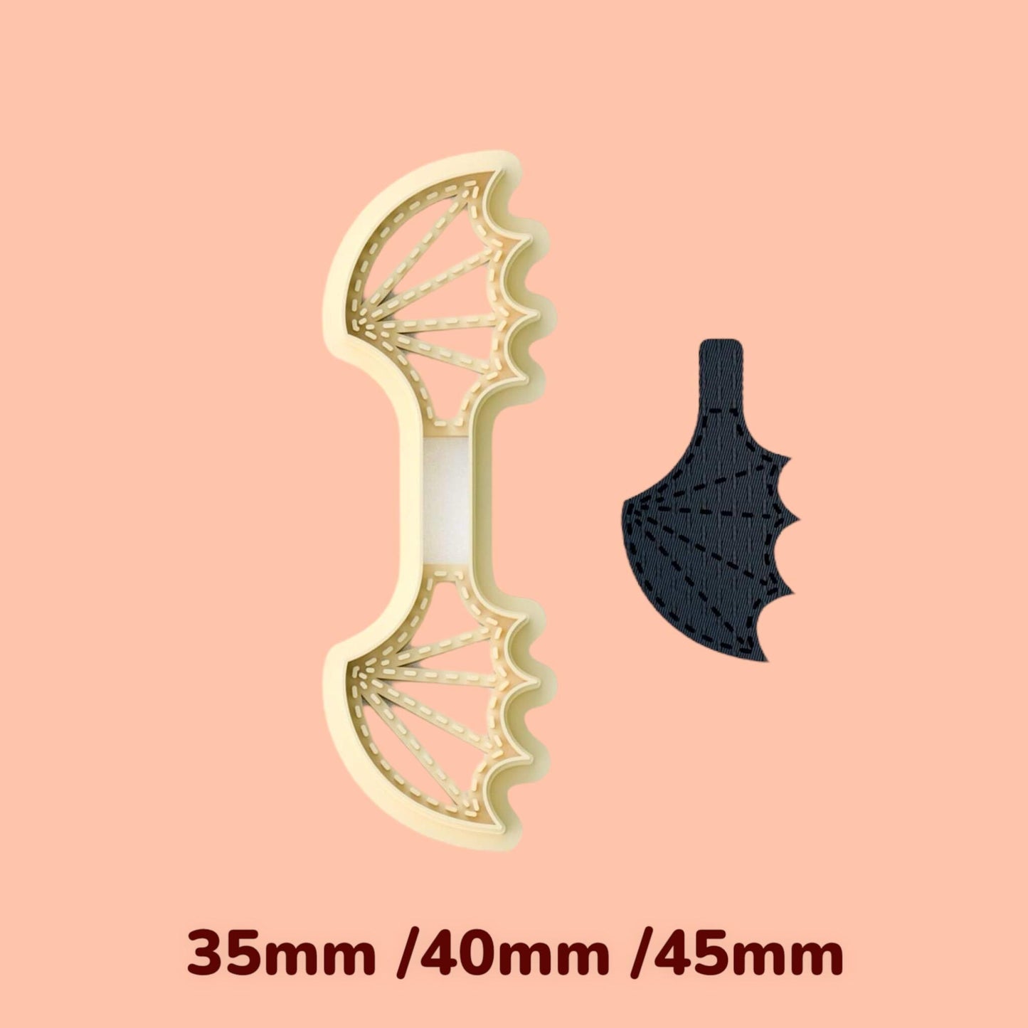 Bat wings  Keychain clay cutter