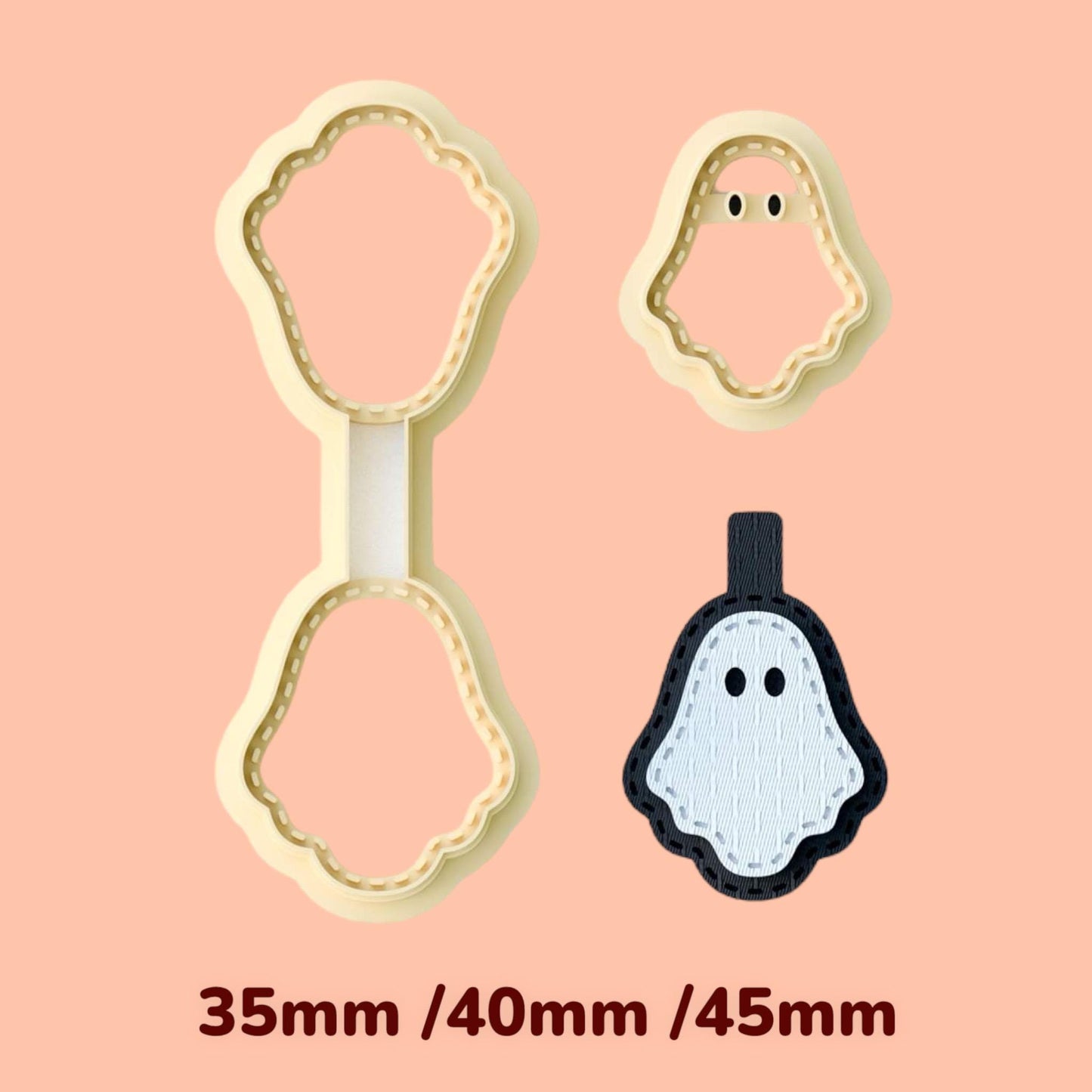 Ghost  Keychain clay cutter