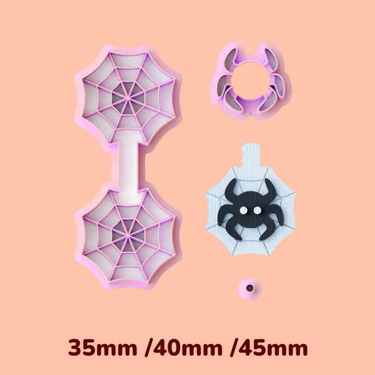 Halloween Spider  Keychain clay cutter