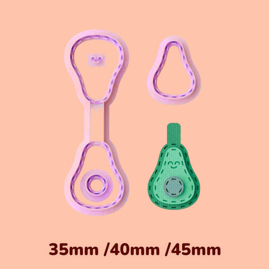 Avocado Key chain clay cutter