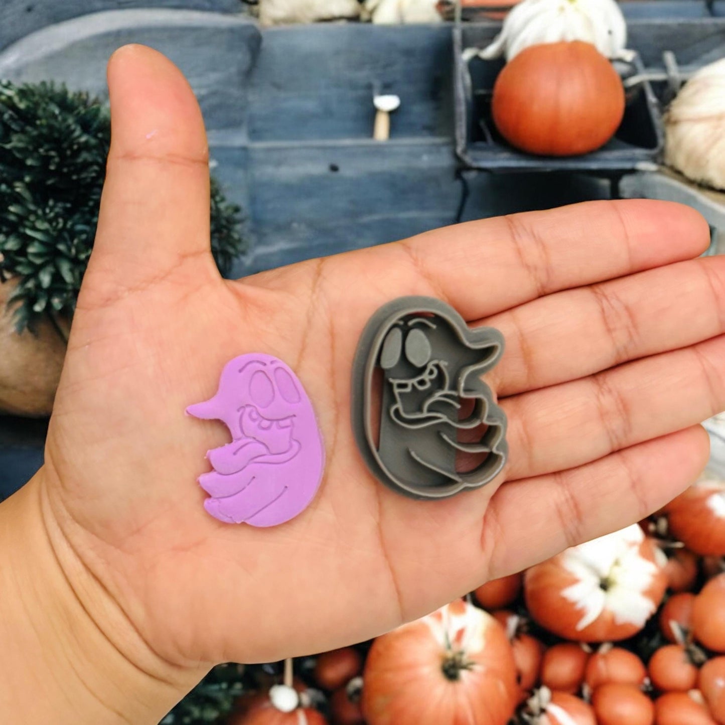 Funny Ghost   Halloween Clay cutter