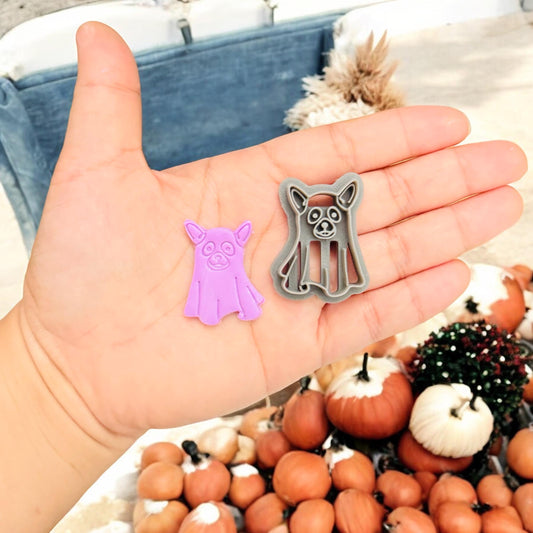 Ghost puppy    Halloween Clay cutter