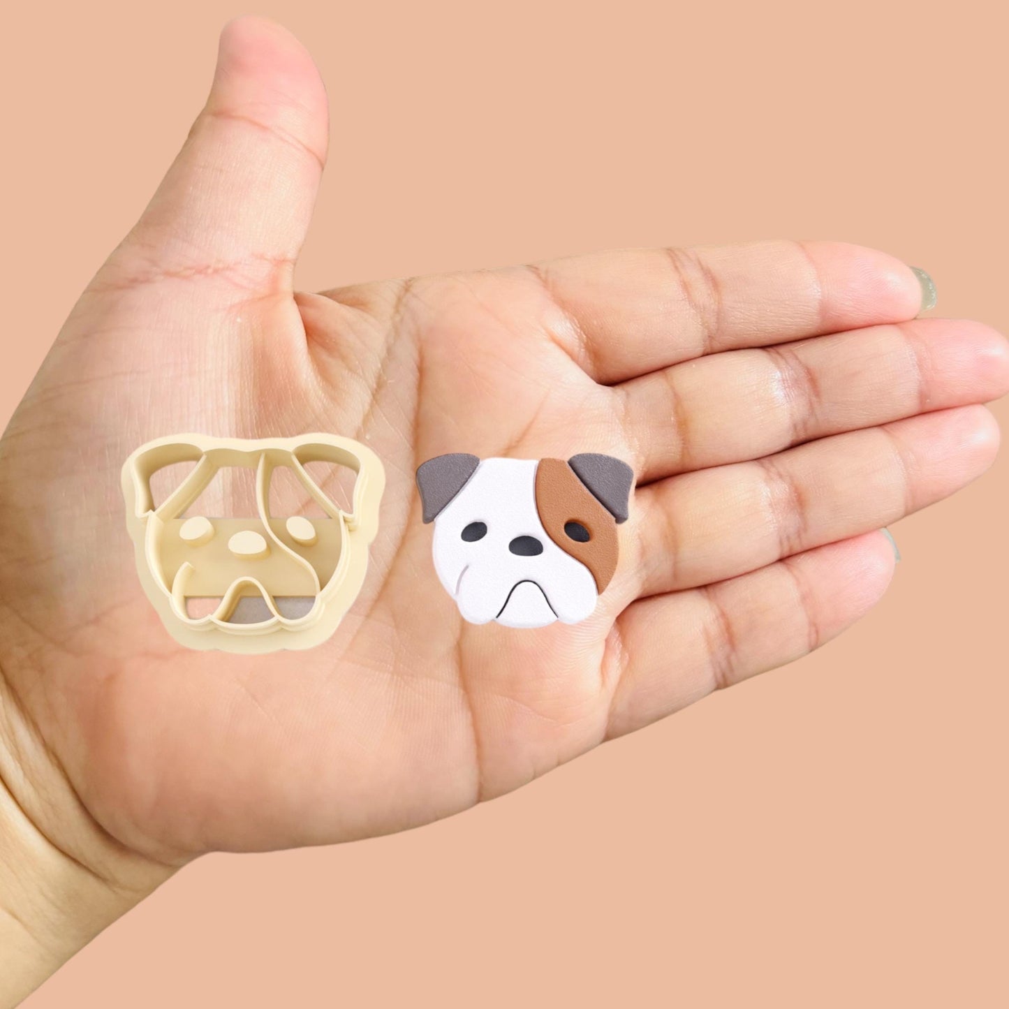 English Bulldog Polyme clay cutter