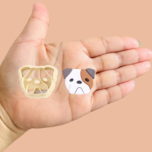 English Bulldog Polyme clay cutter