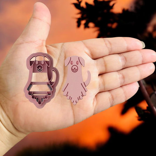 Dog Ghost Halloween clay cutter