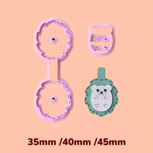 Hedgehog Key chain clay cutter
