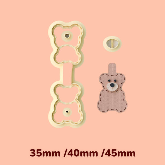 Bear Leather Keychain cutter