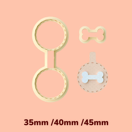 Dog Tag Keychain clay cutter