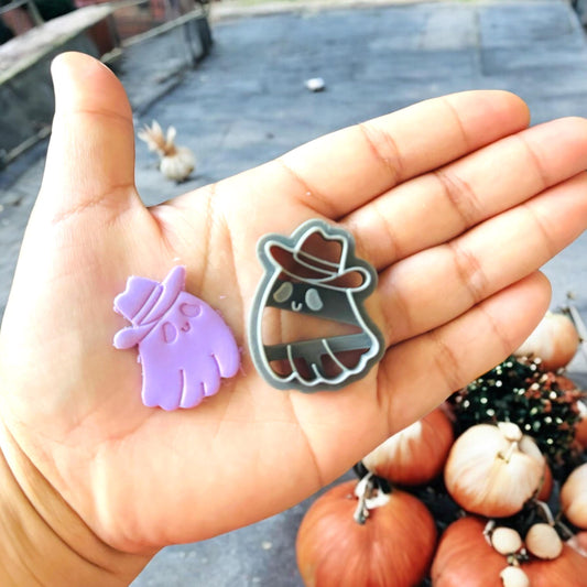 Cowboy Ghost B Halloween Clay cutter