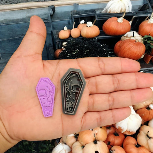 Skull coffin Halloween clay  cutter