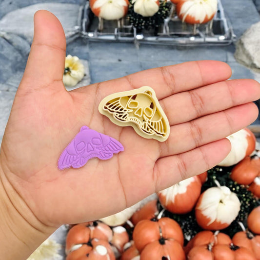 Skull Moth Halloween clay  cutter