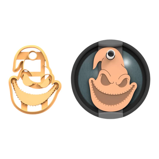Bogieman Tumbler topper cutter | halloween clay cutter