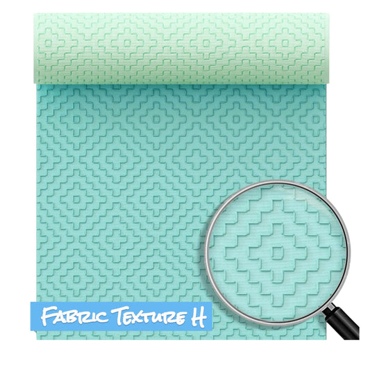 Fabric  textured H  Polymer clay Roller / Fondant Roller