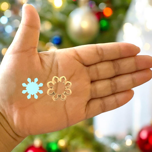Christmas Snowflakes N Polymer clay cutter | Holiday cutter  | unique clay cutter