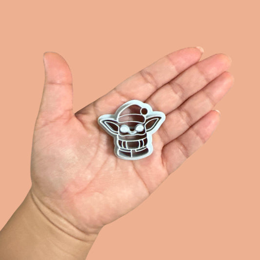 Santa Yoda Polymer clay cutter