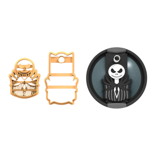 Jack Tumbler topper cutter | halloween clay cutter