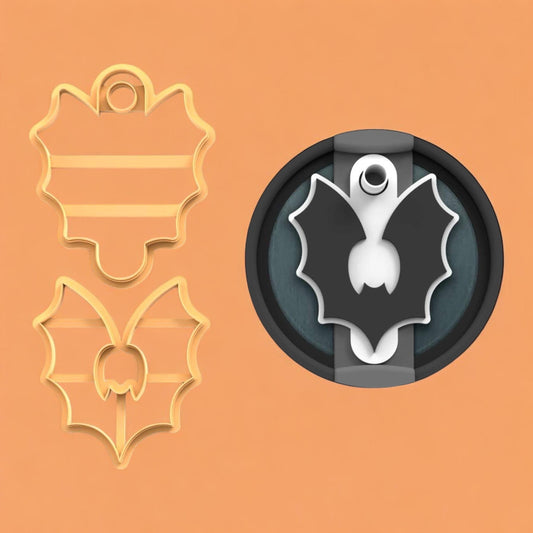 Bat Tumbler topper cutter | halloween clay cutter