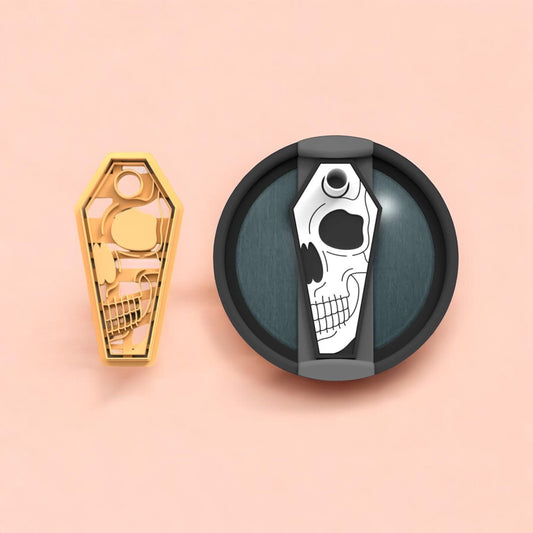 Coffin Skull  Pumpkin  topper cutter | halloween clay cutter
