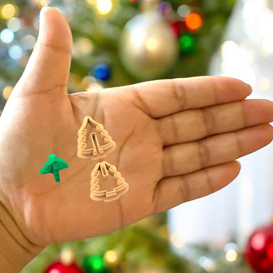 Christmas 3d Tree   Polymer clay cutter | Holiday cutter  | unique clay cutter