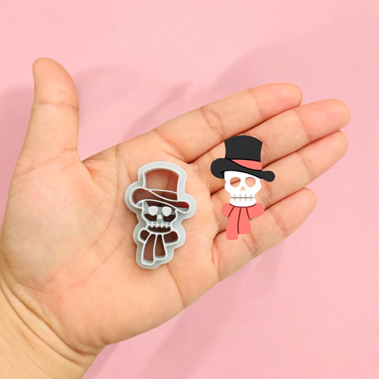 Holiday Skull   clay cutter | Halloween clay cutter