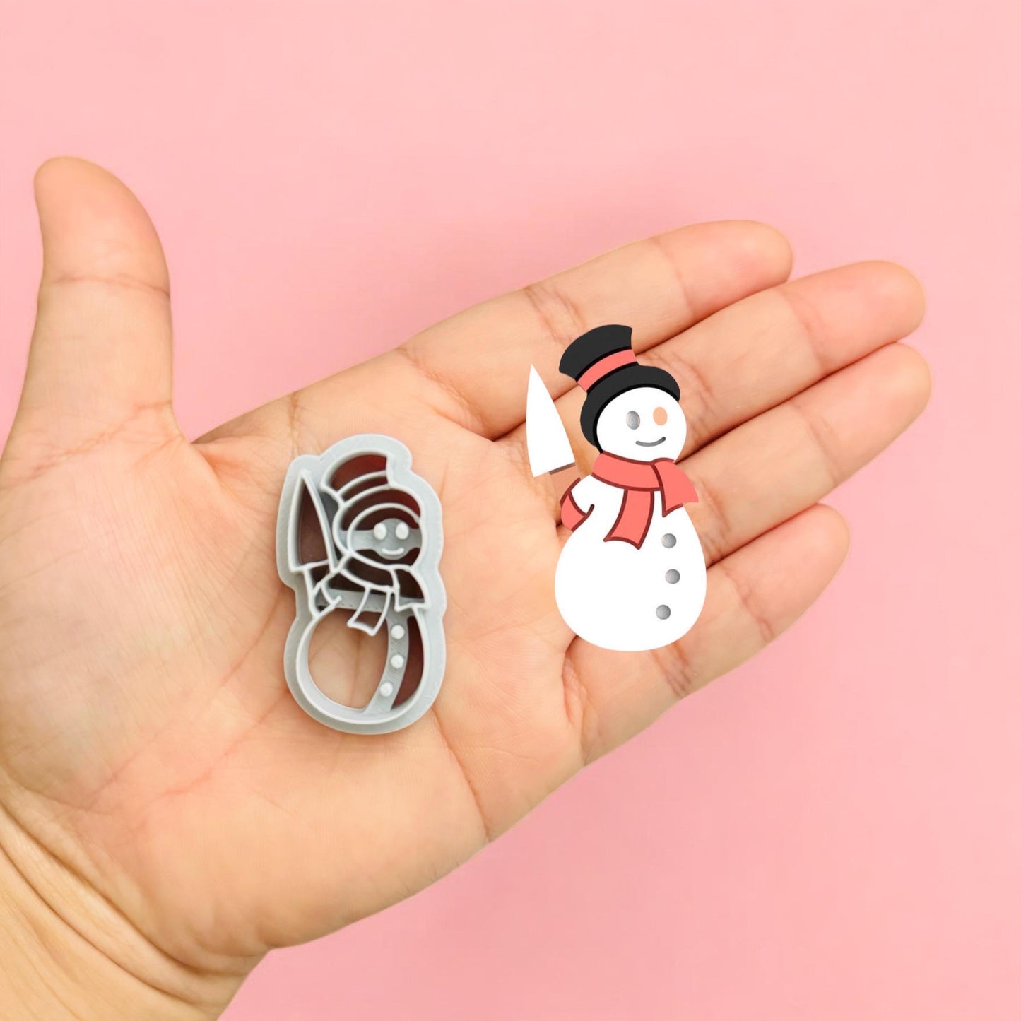Scary Snowman   clay cutter | Halloween clay cutter
