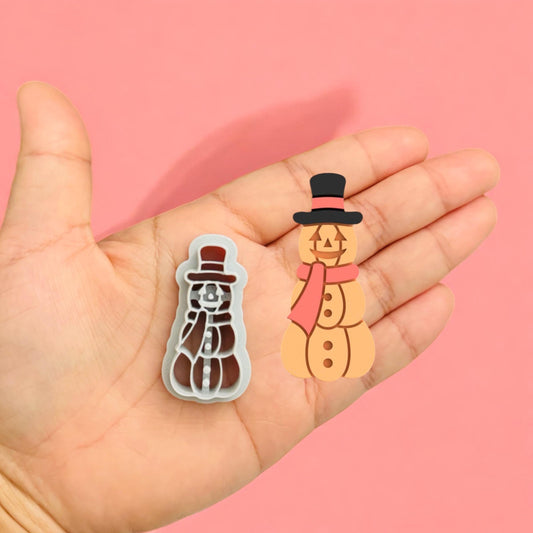 Christmas Pumpkin Snowman   clay cutter | Halloween clay cutter