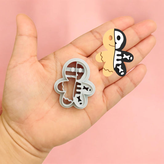 Ginger Bread Skeleton   clay cutter | Halloween clay cutter