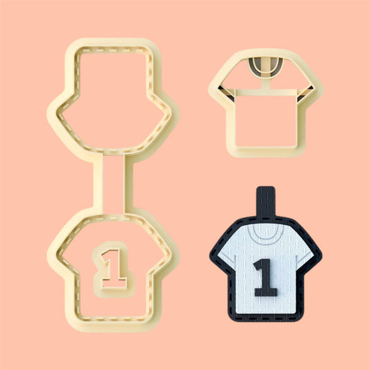 Number 1  Key chain clay cutter