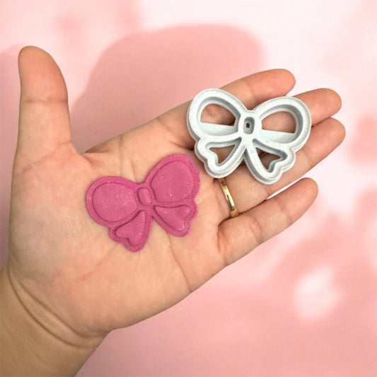 Kawaii Ribbon 3d  Clay Cutter, Earring Clay Cutter