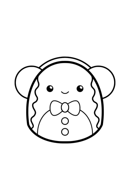 Squishmallow  Christmas Cookie cutter- Cookie Cutter - Stamp - Fondant Cutter