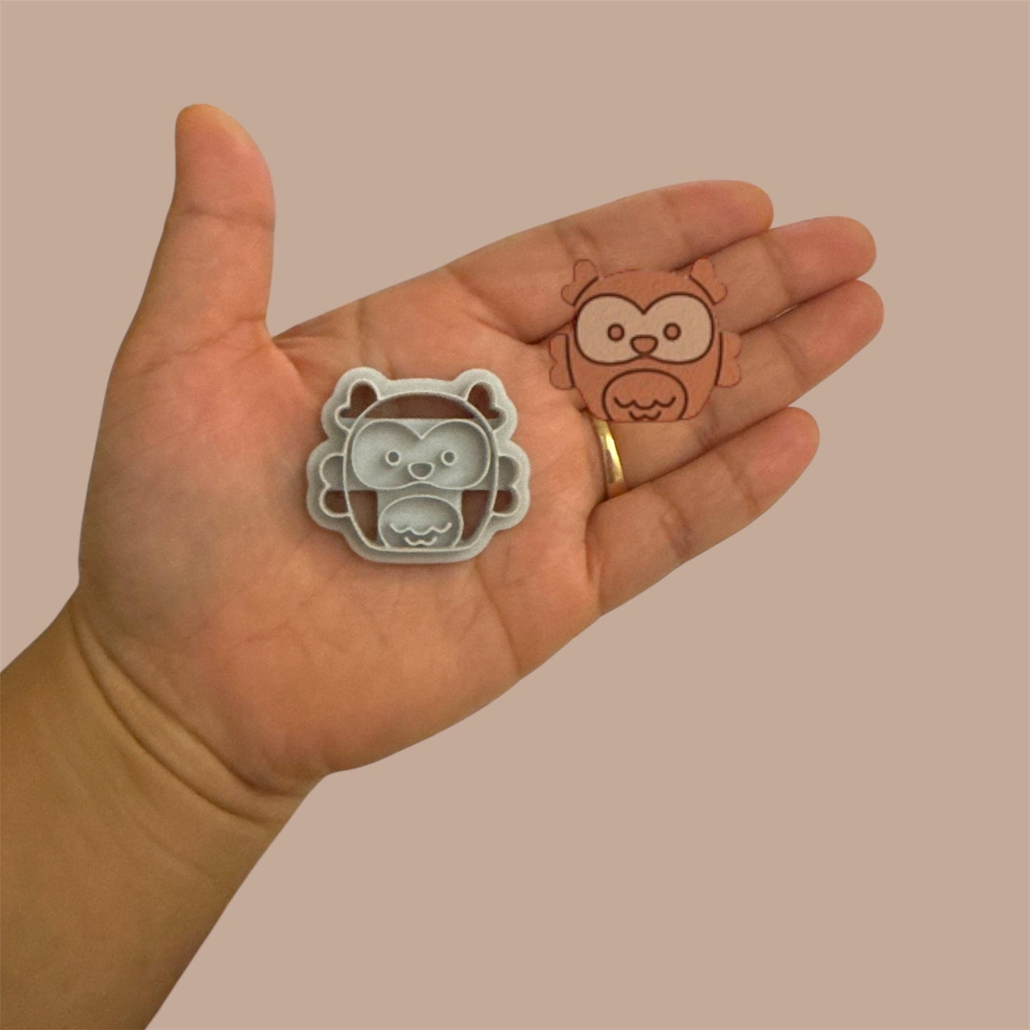 Owl polymer clay cutter | Unique clay cutter
